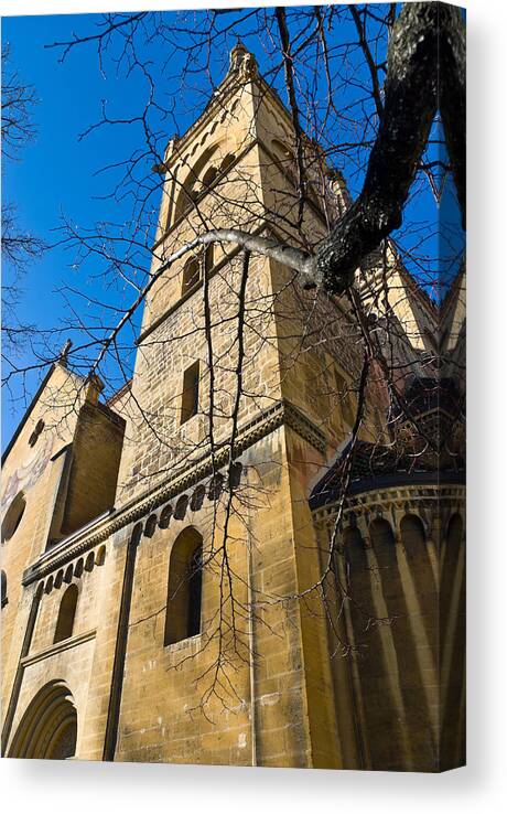 01 - Colors Canvas Print featuring the photograph Southern bell tower by Charles Lupica