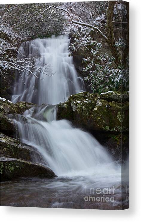 Waterfall Canvas Print featuring the photograph Spruce Flats Falls III by Douglas Stucky