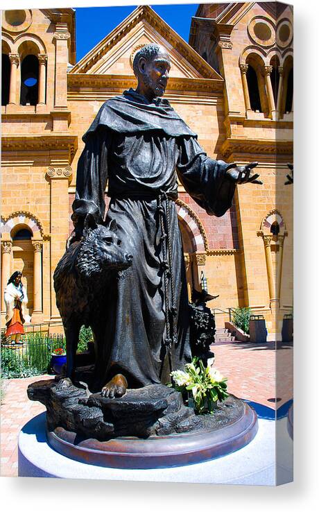 Church Canvas Print featuring the photograph St Francis of Assisi - Santa Fe by Dany Lison