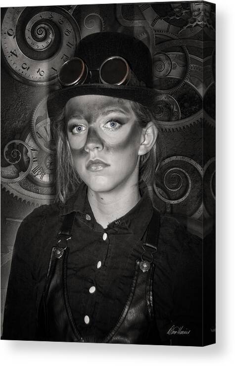 Girl Canvas Print featuring the photograph Steampunk Princess by Diana Haronis