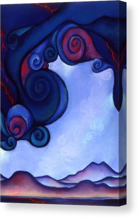 Storm Canvas Print featuring the pastel Stormy by Susan Will