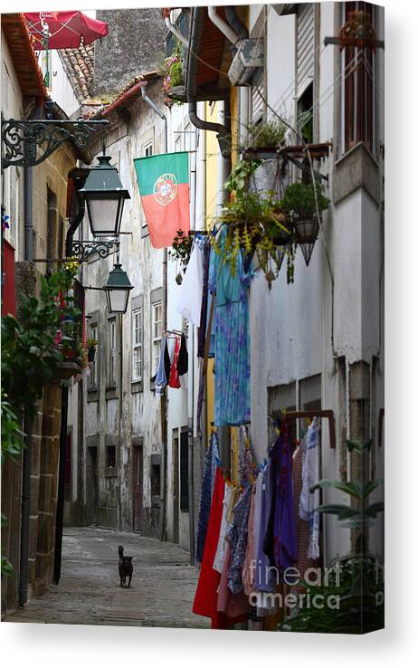 Portugal Canvas Print featuring the photograph Streets of Portugal by James Brunker