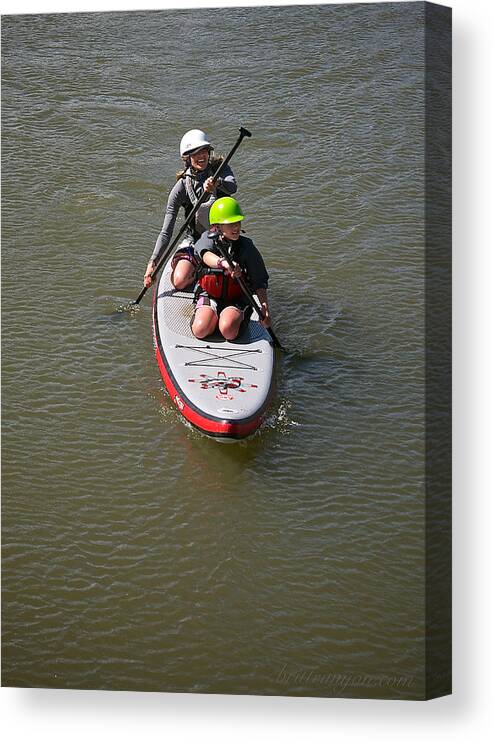 Sup Canvas Print featuring the photograph SUP Team by Britt Runyon