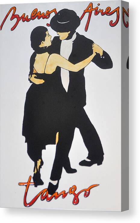 Music Canvas Print featuring the photograph Tango In Buenos Aires by Jay Milo