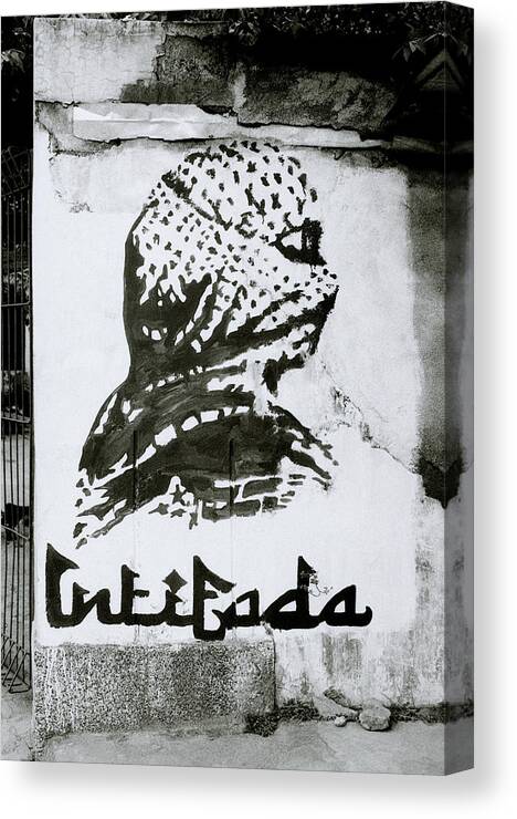 Revolution Canvas Print featuring the photograph The Intifada by Shaun Higson
