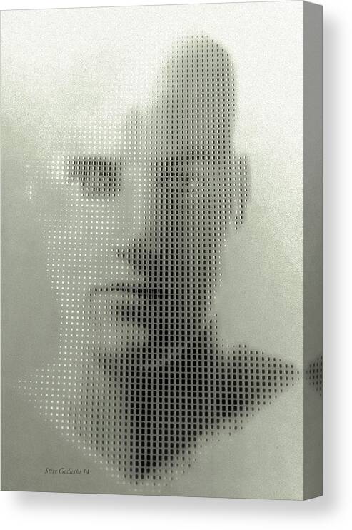 Abstract Face Canvas Print featuring the photograph The Invisable Man by Steve Godleski