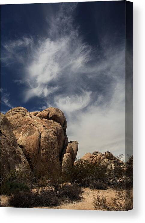 Joshua Tree National Park Canvas Print featuring the photograph The Reclining Woman by Laurie Search
