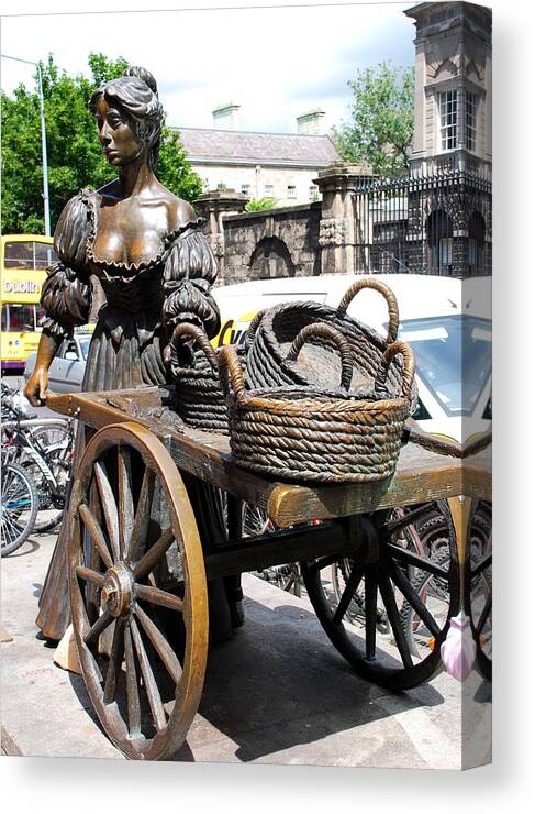Dublin Canvas Print featuring the photograph The Tart with the Cart by Norma Brock