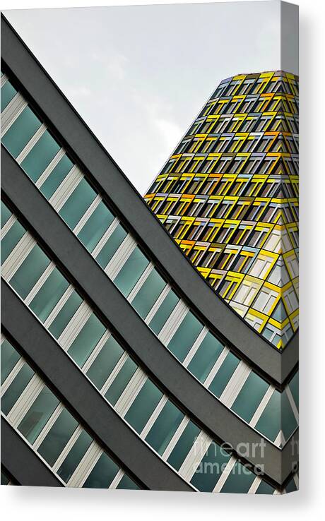 Adac Canvas Print featuring the photograph urban rectangles III by Hannes Cmarits