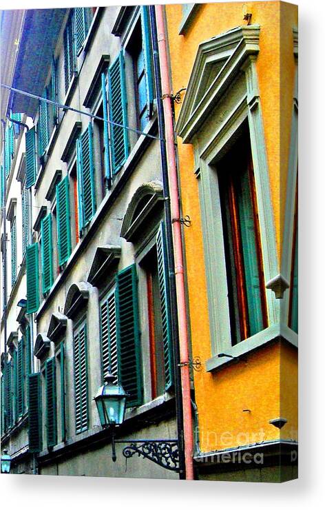 Water Canvas Print featuring the photograph Venetian Shutters by Phillip Allen