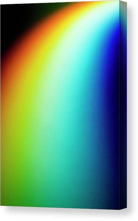 Visible Light Spectrum Canvas Print featuring the photograph Visible Light Spectrum by Crown Copyright/health & Safety Laboratory Science Photo Library