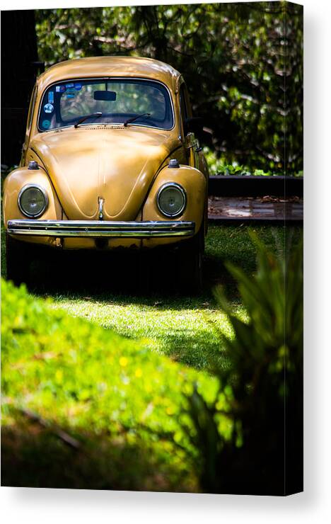 1974 Volkswagen Beetle Canvas Print featuring the photograph Volkswagen Beetle by Parker Cunningham