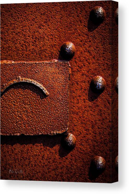 Abstract Canvas Print featuring the photograph Wet Rust by Bob Orsillo