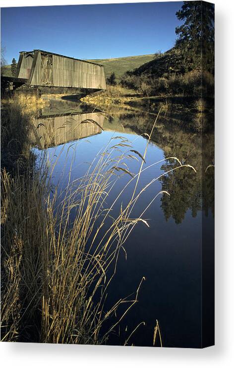 Palouse Canvas Print featuring the photograph Whitman County Bridge by Doug Davidson