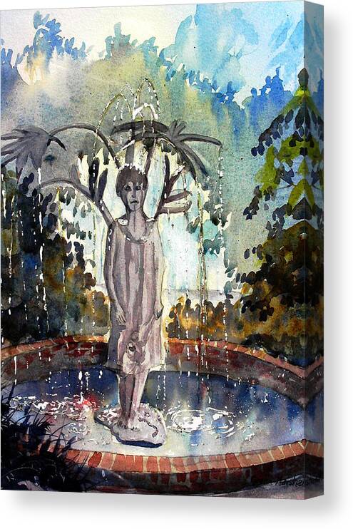 Glenn Marshall Artist Canvas Print featuring the painting Why Does it always Rain on Me by Glenn Marshall