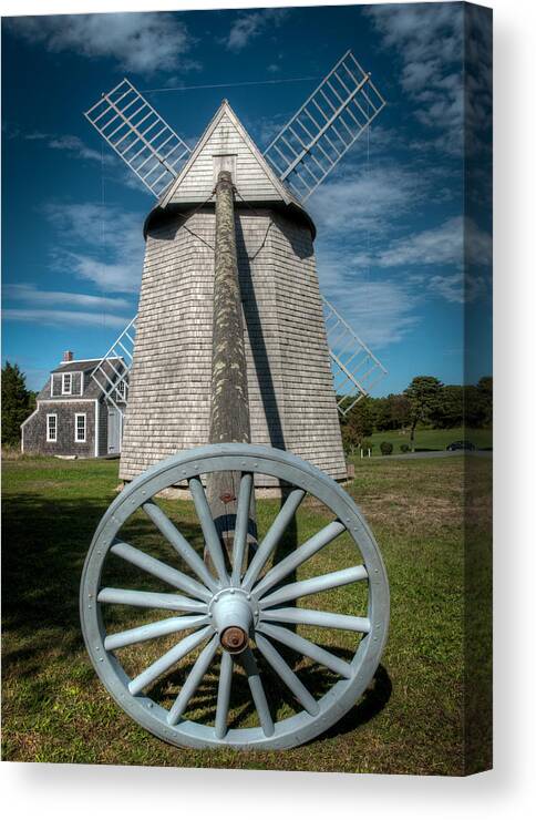 Windmill Canvas Print featuring the photograph Windmill by Fred LeBlanc