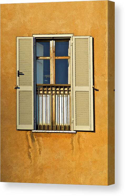 Ancient Canvas Print featuring the photograph Window of Rome II by David Letts