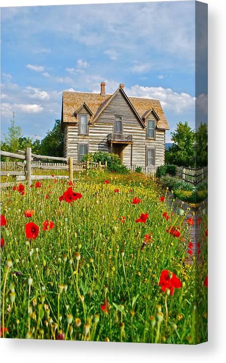 Old House Canvas Print featuring the photograph Old House #1 by Dorota Nowak