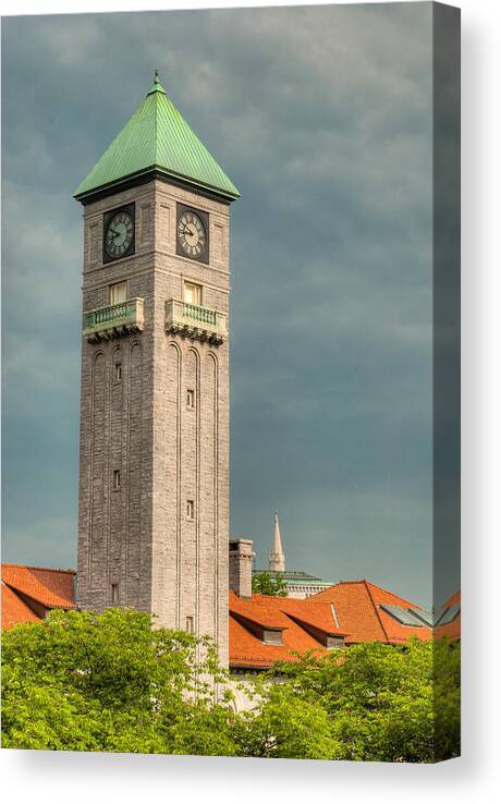Arts District Canvas Print featuring the photograph Mount Royal Station #3 by Dennis Dame