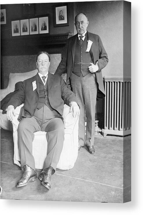 Us Presidents Canvas Print featuring the photograph President William Taft 1857-1930 #6 by Everett
