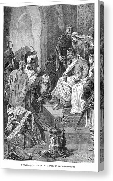 8th Century Canvas Print featuring the photograph Charlemagne (742-814) #8 by Granger