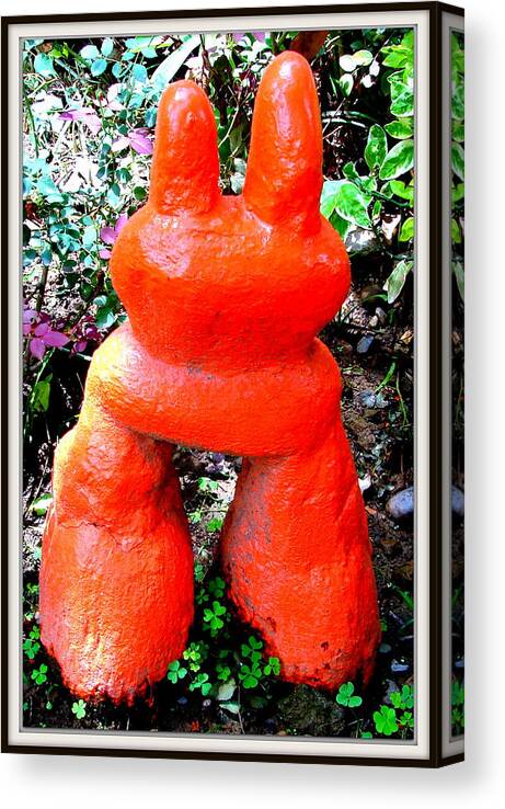 Sculptures Canvas Print featuring the sculpture A Coupple by Anand Swaroop Manchiraju