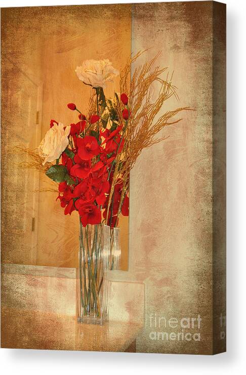 Still Life Canvas Print featuring the photograph A Rose By Any Other Name by Kathy Baccari
