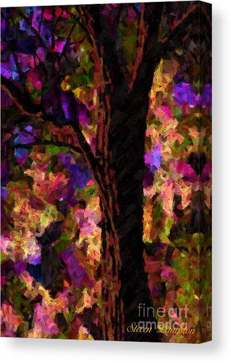 Pink Canvas Print featuring the painting A Touch of Lavender by Steven Lebron Langston