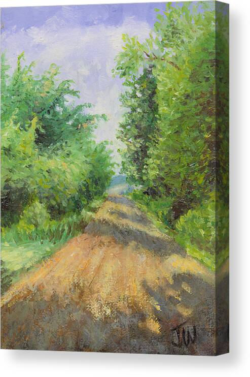 Trees Canvas Print featuring the painting August Lane by Joe Winkler