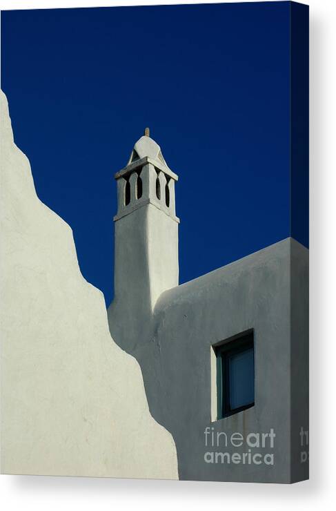 Mykonos Canvas Print featuring the photograph Buildings of Mykonos by Vivian Christopher
