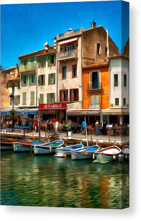 France Canvas Print featuring the photograph Cassis France by Jim Painter