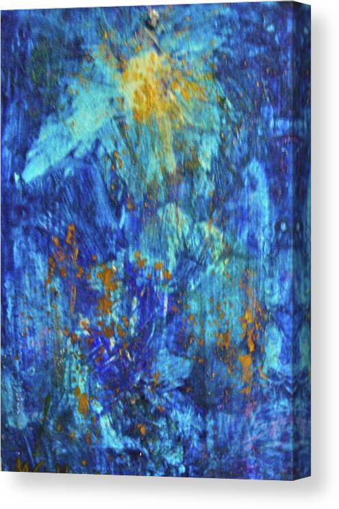 Abstract Art Canvas Print featuring the painting Celebration 2 by Mary Sullivan