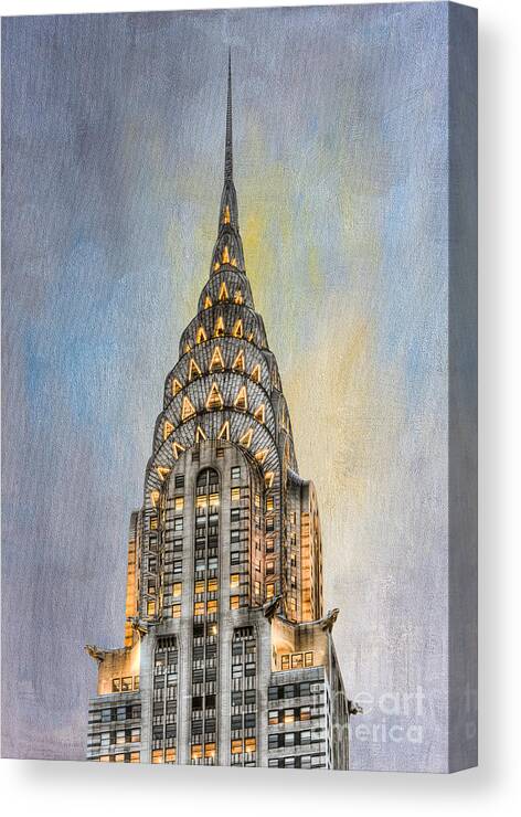 Clarence Holmes Canvas Print featuring the photograph Chrysler Building I by Clarence Holmes