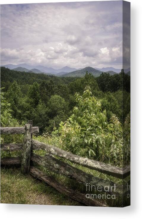 Mountains Canvas Print featuring the photograph Clouds Over the Mountains by David Waldrop