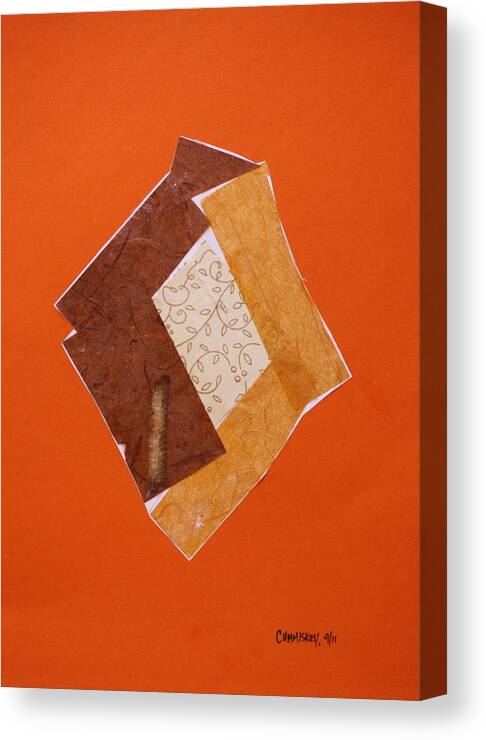 Collage Canvas Print featuring the mixed media Collage 3 by Roger Cummiskey