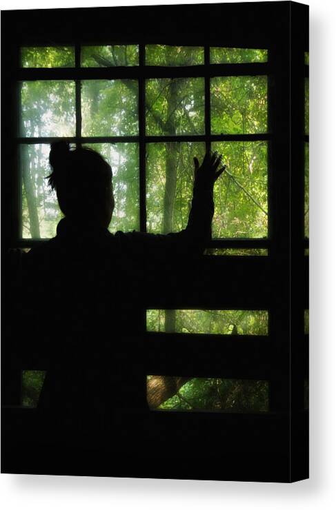 Silhouette Canvas Print featuring the photograph Desperate Ways by Evelina Kremsdorf