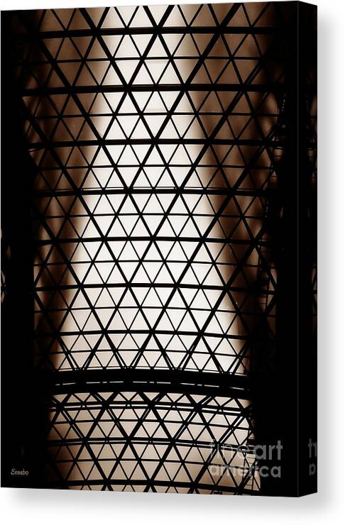 Ceiling Canvas Print featuring the photograph Glass by Eena Bo
