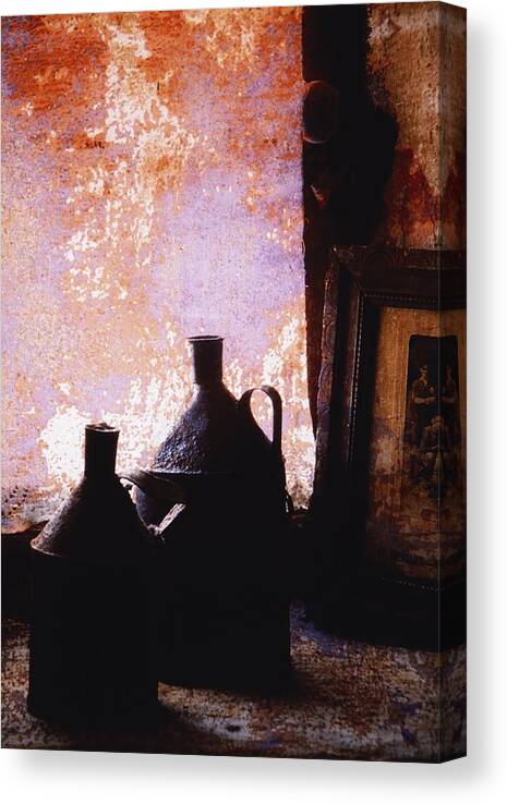 Frame Canvas Print featuring the photograph Ireland Jars Of Paraffin by Richard Cummins