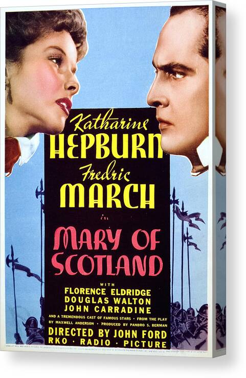 1930s Movies Canvas Print featuring the photograph Mary Of Scotland, Katharine Hepburn by Everett