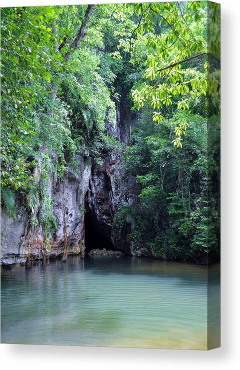 Cave Canvas Print featuring the photograph My Peace by Li Newton
