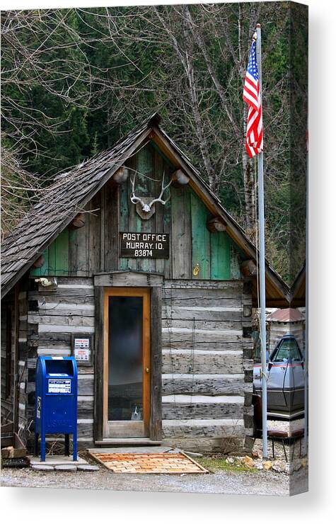 Usps Canvas Print featuring the photograph Post Office by Karon Melillo DeVega