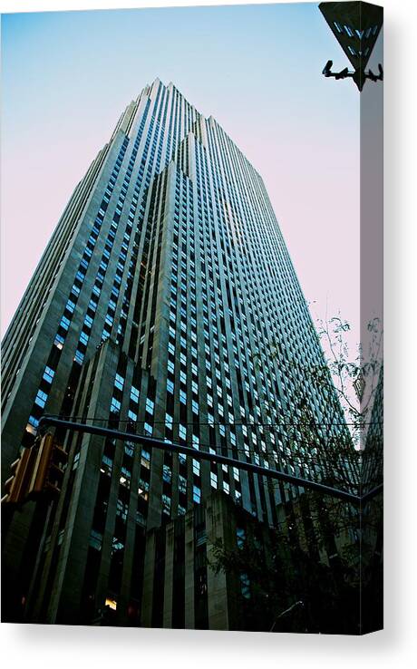 New York Canvas Print featuring the photograph Rockefeller Center by Eric Tressler