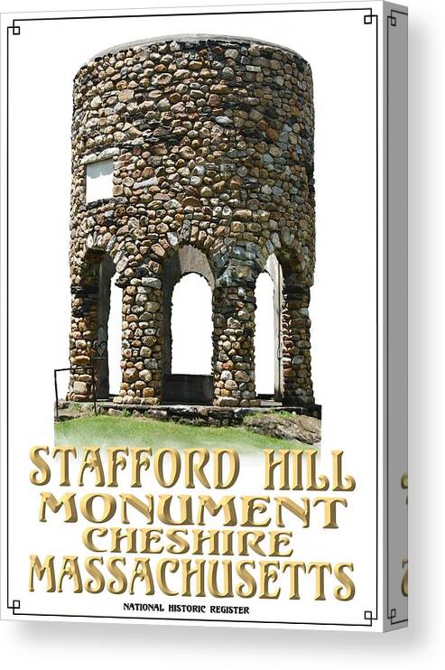Stafford Hill Monument.berkshire Hills Canvas Print featuring the photograph Stafford Hill Monument by Len Stomski