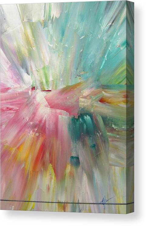 Star Canvas Print featuring the painting Star by Kathy Sheeran