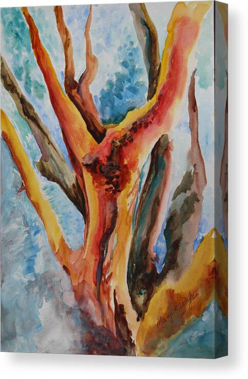 Trees Canvas Print featuring the painting Symphony of Branches by Mary Beglau Wykes