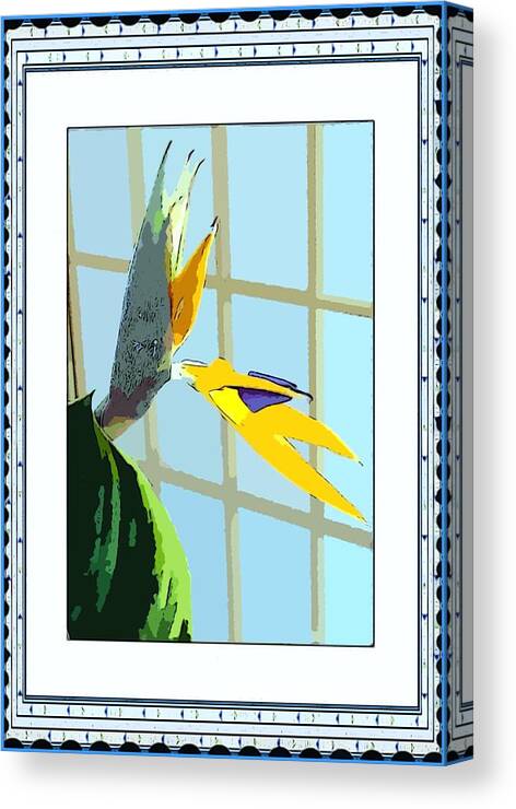 Bird Of Paradise Canvas Print featuring the photograph The Bird by Mindy Newman