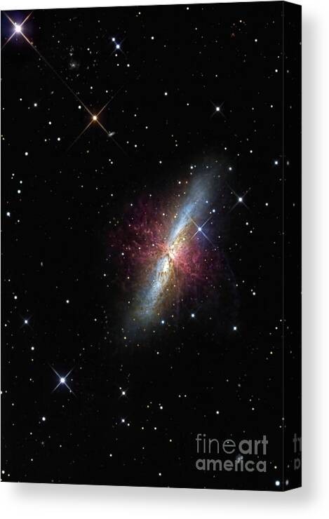 Astronomy Canvas Print featuring the photograph The Cigar Galaxy by R Jay GaBany