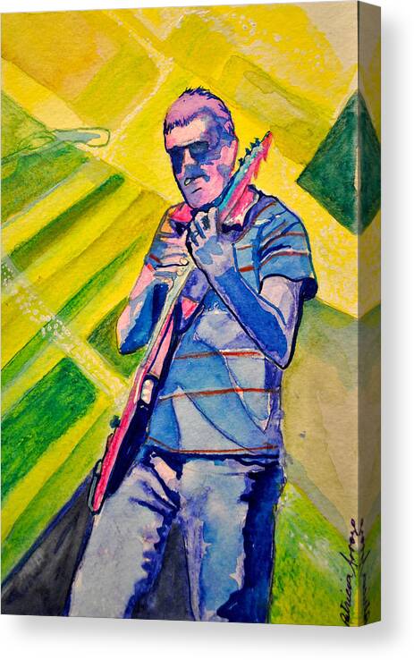 Umphrey's Mcgee Canvas Print featuring the painting The Smokin Pick by Patricia Arroyo