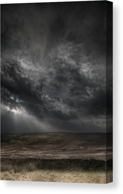 Sky Canvas Print featuring the photograph Threatening Skies by Andy Astbury