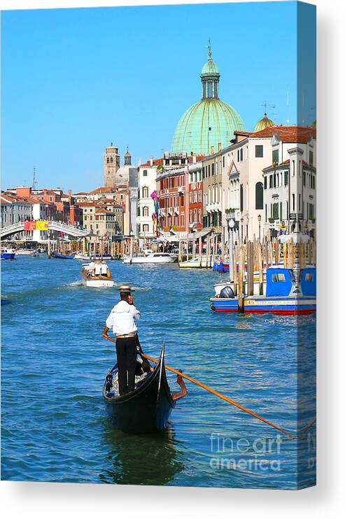 Italy Canvas Print featuring the photograph Venice Cell Phone by Jeanne Woods